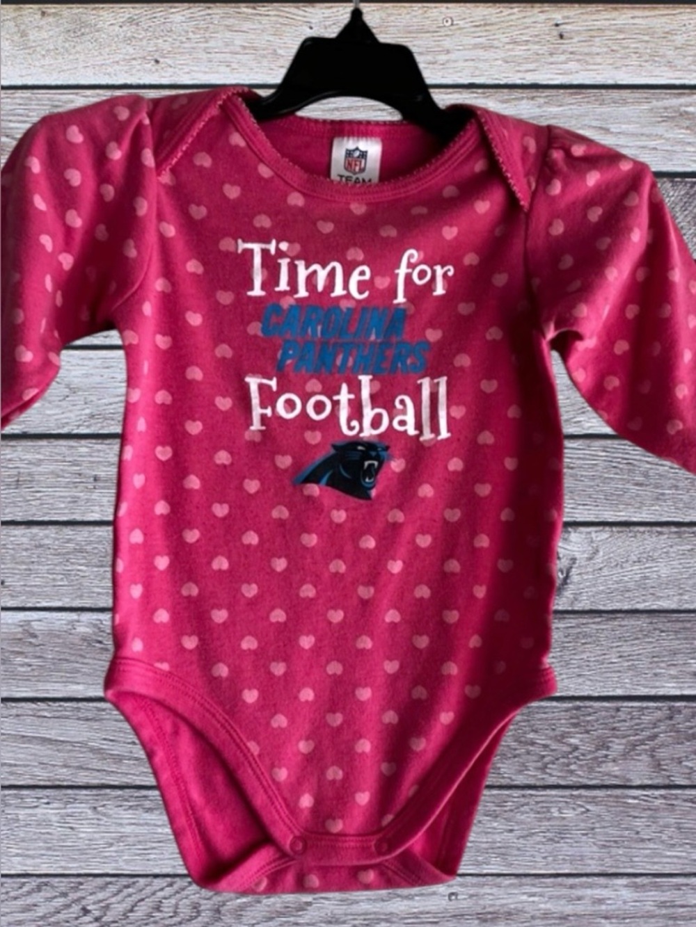 NFL Carolina Panthers onesie 6 - 12 month